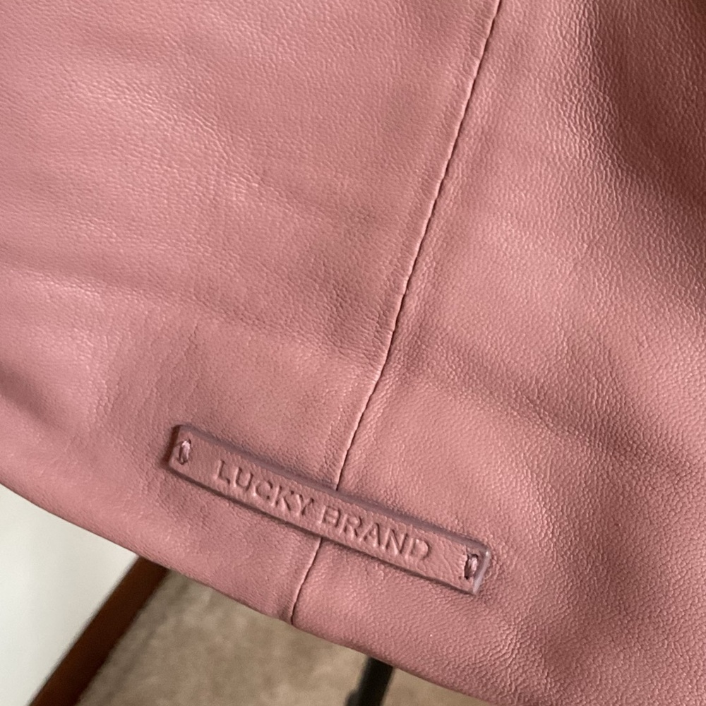 Lucky Brand Alva Hobo Shoulder Bag- Dusky Pink - Picture 4 of 7